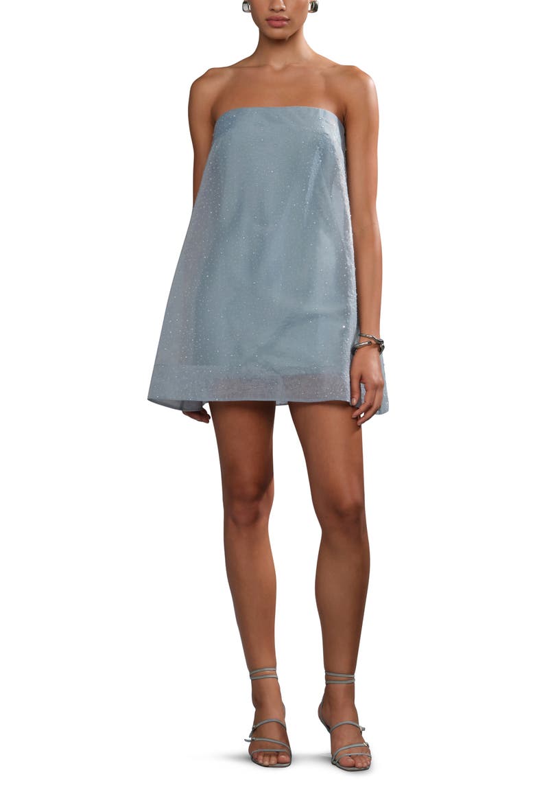 Nerida mini dress, Main, color, Cumulus