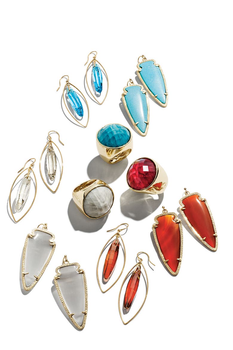 Skylar Spear Statement Earrings, Alternate, color, BLACK