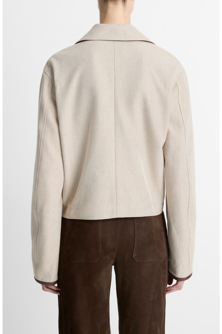 Crop Cotton Jacket, Alternate, color, VILLA STONE