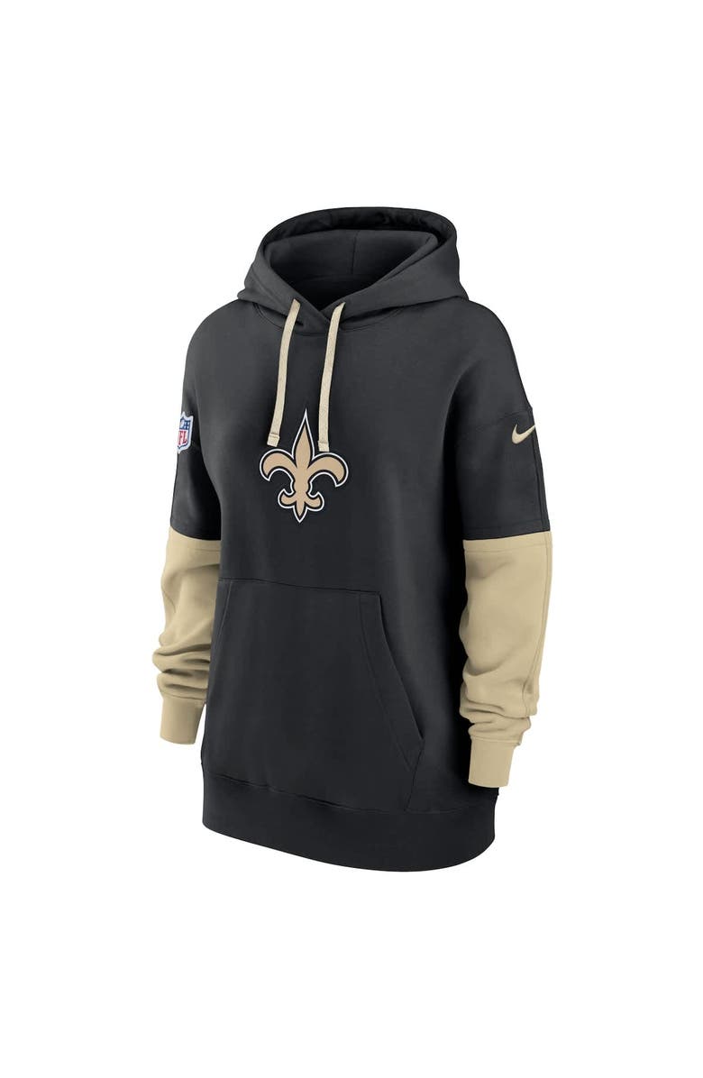 Nike Women's Nike Black New Orleans Saints 2024 Sideline Essential Fleece Pullover Hoodie, Alternate, color, Black