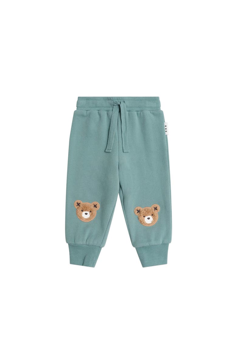 Huxbaby Furry Huxbear Track Pants Boys, Main, color, Green Granite