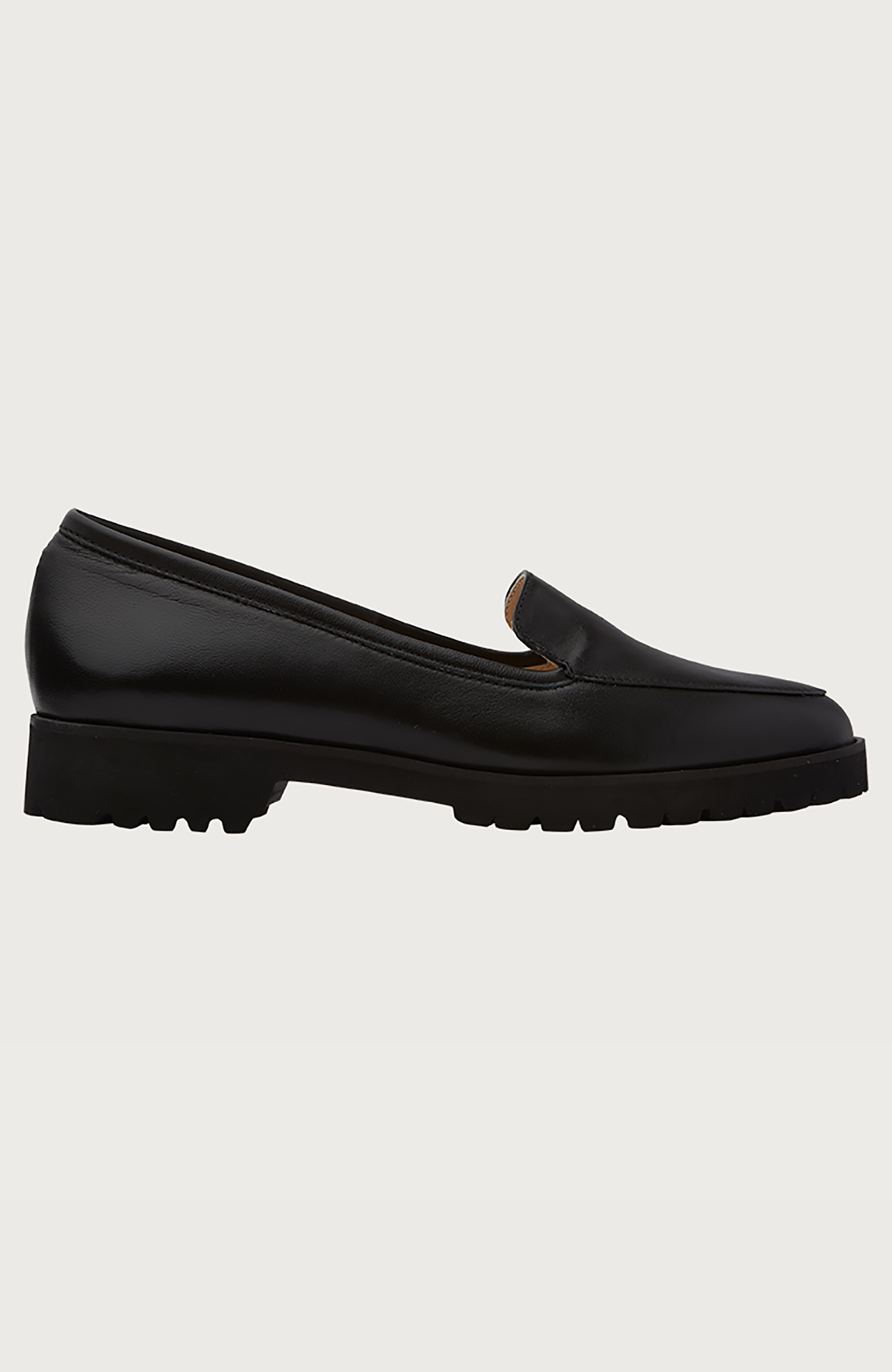 andrea carrano Carro Loafers, Main, color, Black Leather