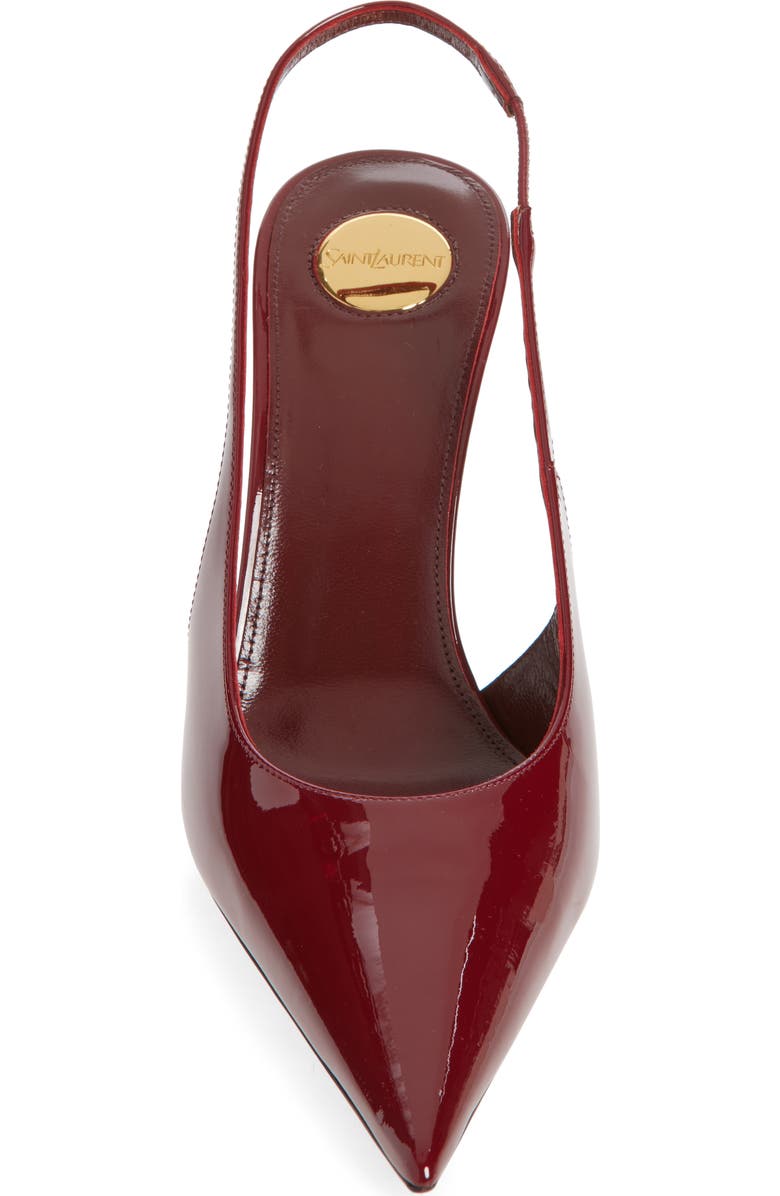 Saint Laurent Guermantes Slingback Pump, Alternate, color, Lust Red