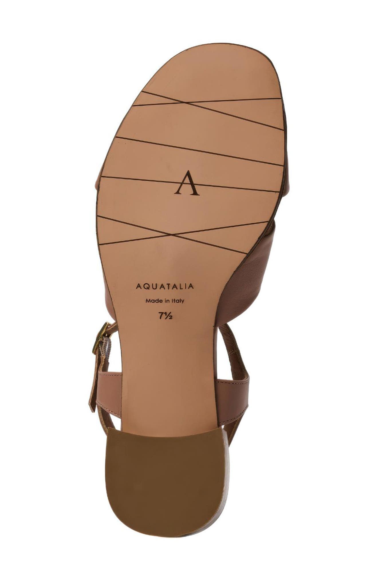 Domenica Weatherproof Ankle Strap Sandal, Alternate, color, CLAY NAPPA