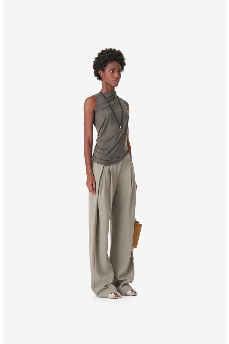 Zorya Sleeveless Top, Alternate, color, ARMY GREEN