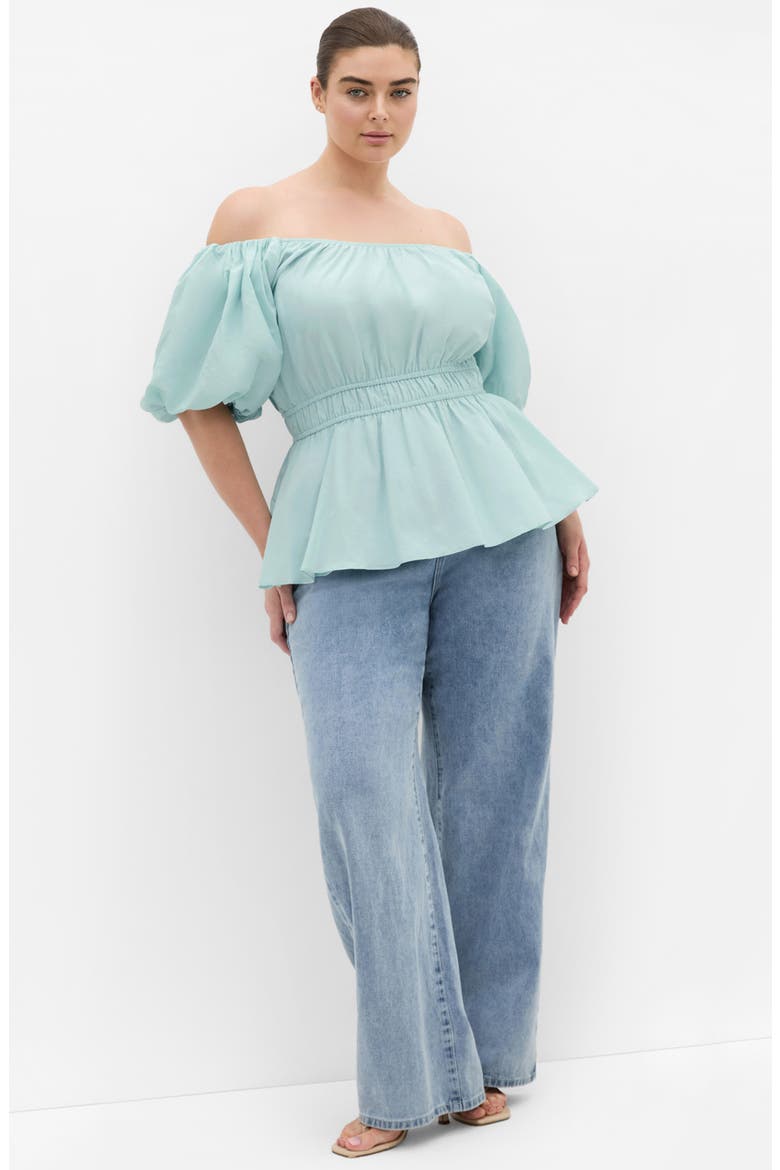 Lilli Peplum Top, Alternate, color, SEAFOAM