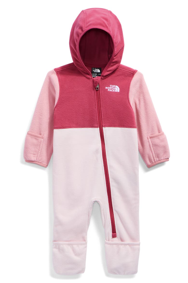 Kids' Glacier Fleece One-Piece, Main, color, FERMENTED CLAY/ PALE BLOSSOM