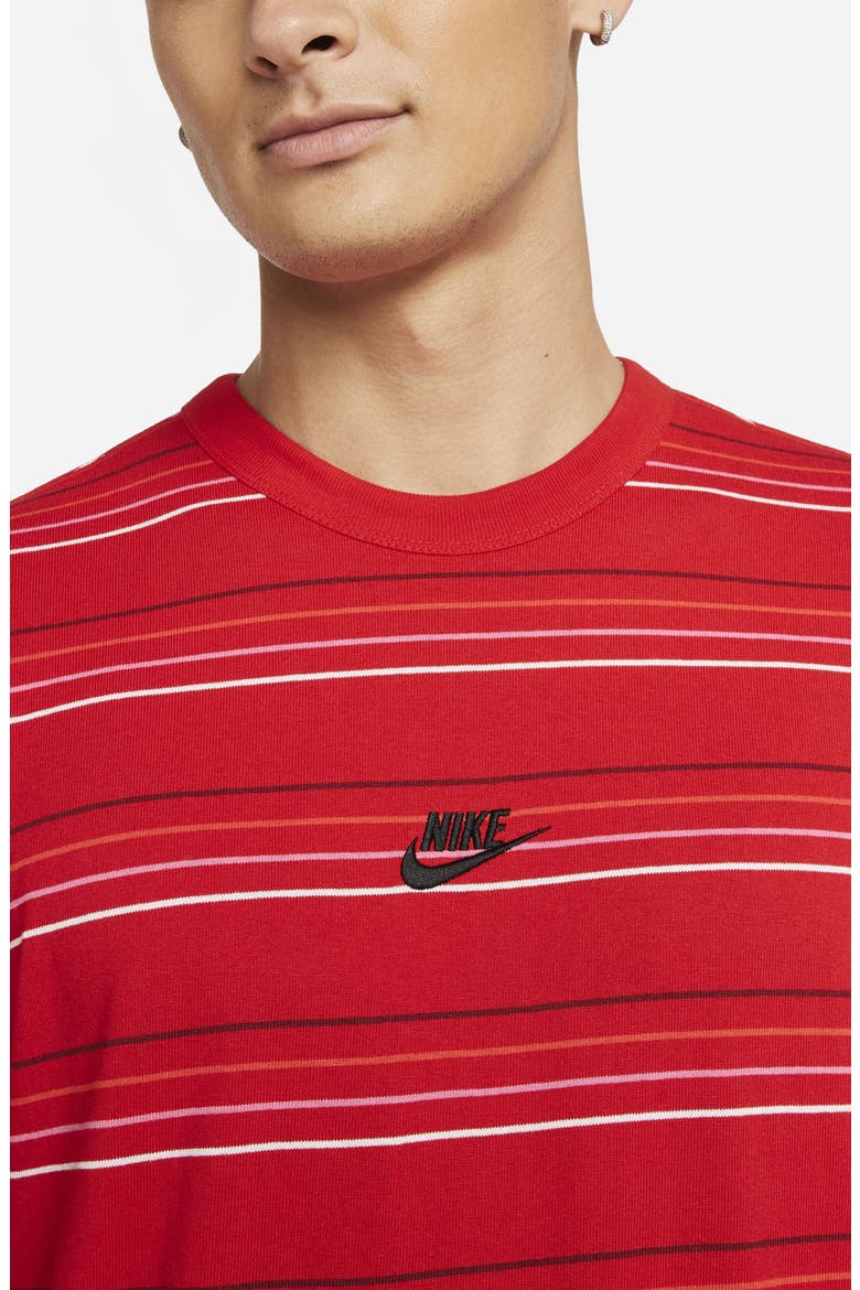 Logo Embossed T-Shirt, Alternate, color, UNIVERSITY RED