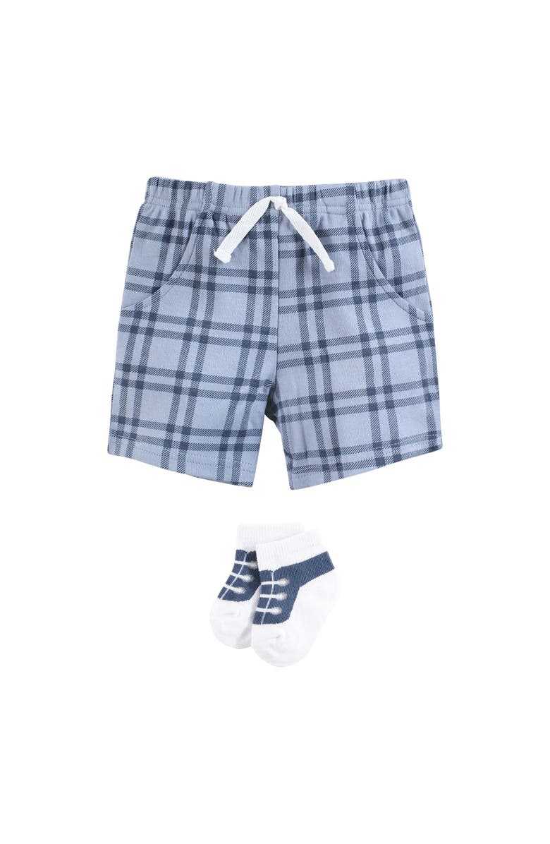 Hudson Baby Bodysuit, Short and Sock, Alternate, color, Mamas Little Man