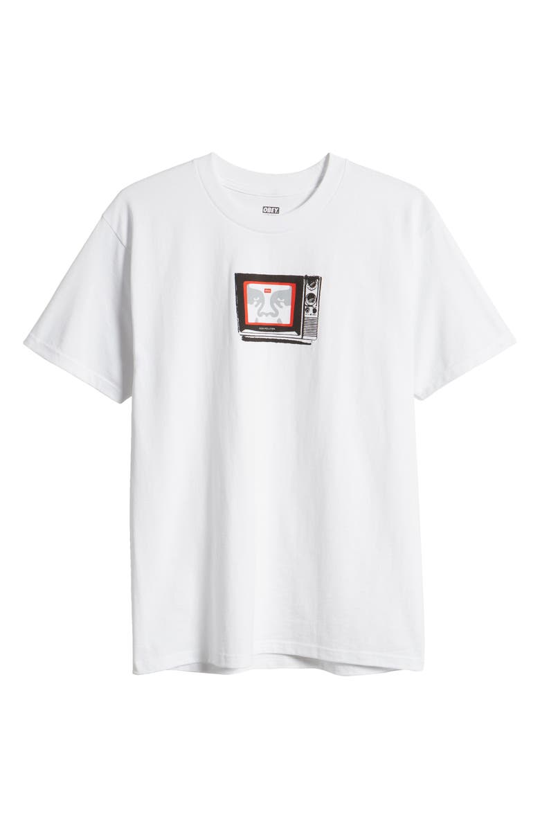 Obey TV Cotton Graphic T-Shirt, Alternate, color, 