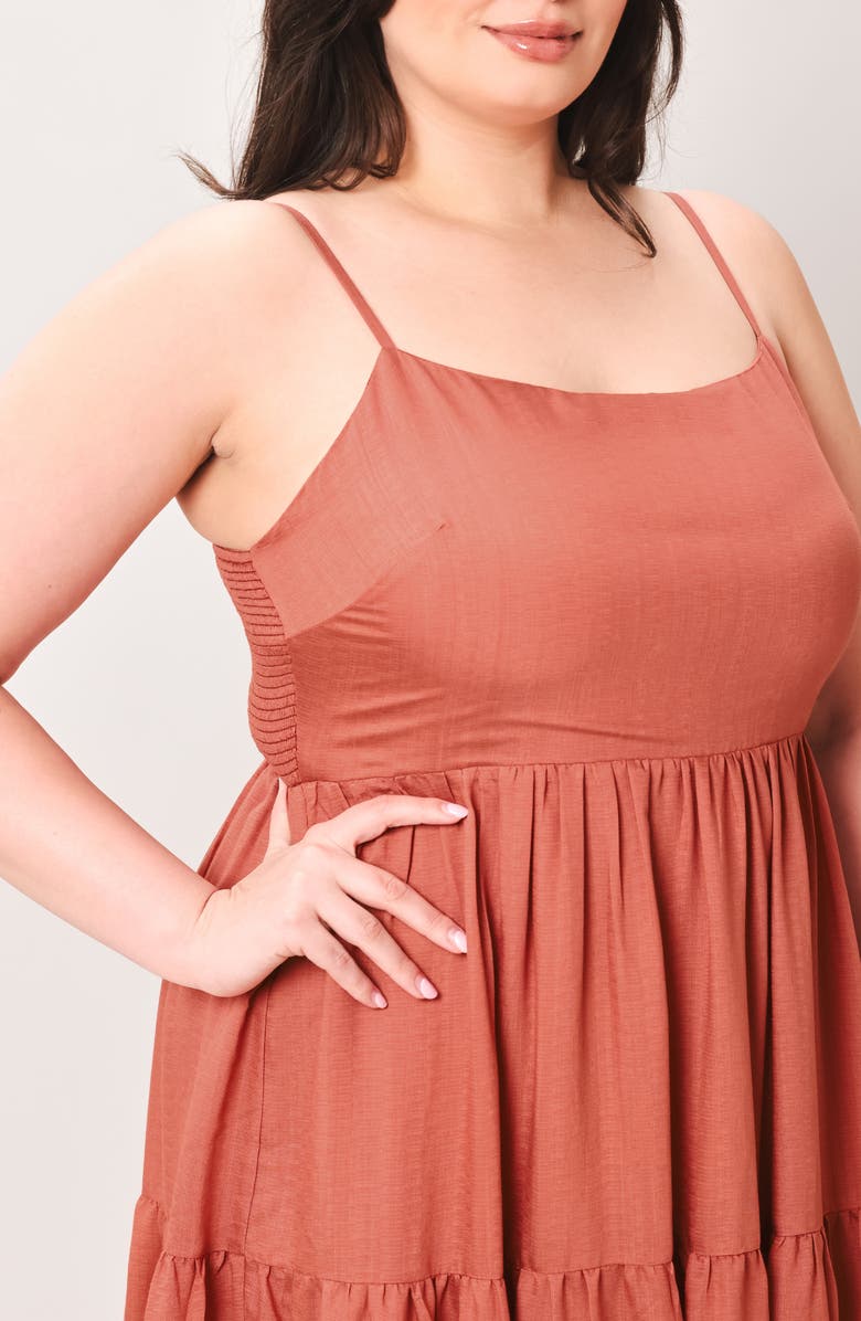 FLYING TOMATO Sleeveless Maxi Dress, Alternate, color, Bronze