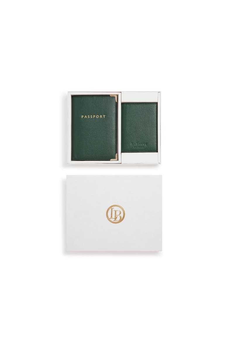 Nutcombe Passport Holder & Credit Card Holder Gift Box, Main, color, Green