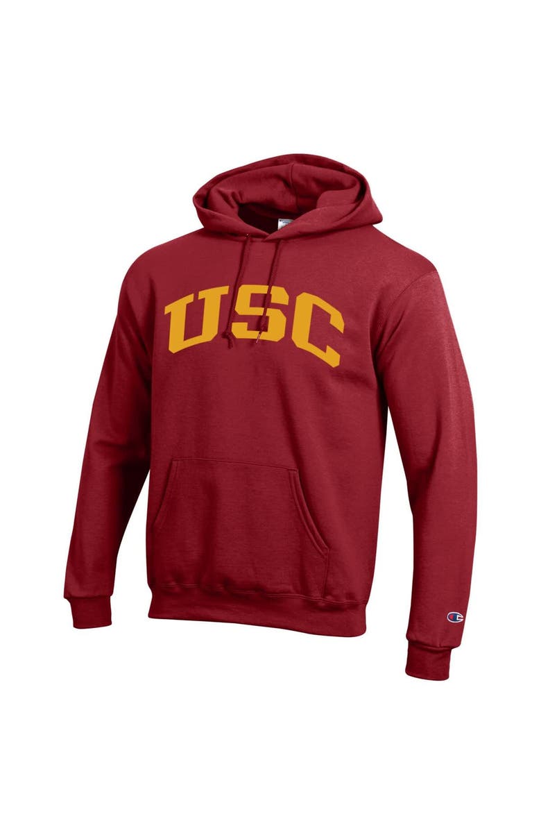 Champion Men's Champion Cardinal USC Trojans Basic Arch Fleece Pullover Hoodie, Alternate, color, Cardinal