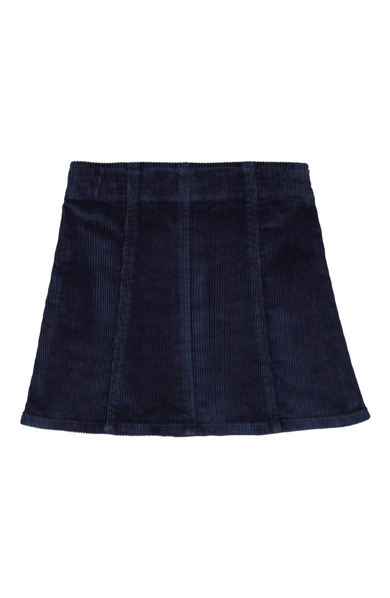 Hope & Henry Baby Girls' A-Line Snap Front Skirt, Infant, Alternate, color, Navy Corduroy