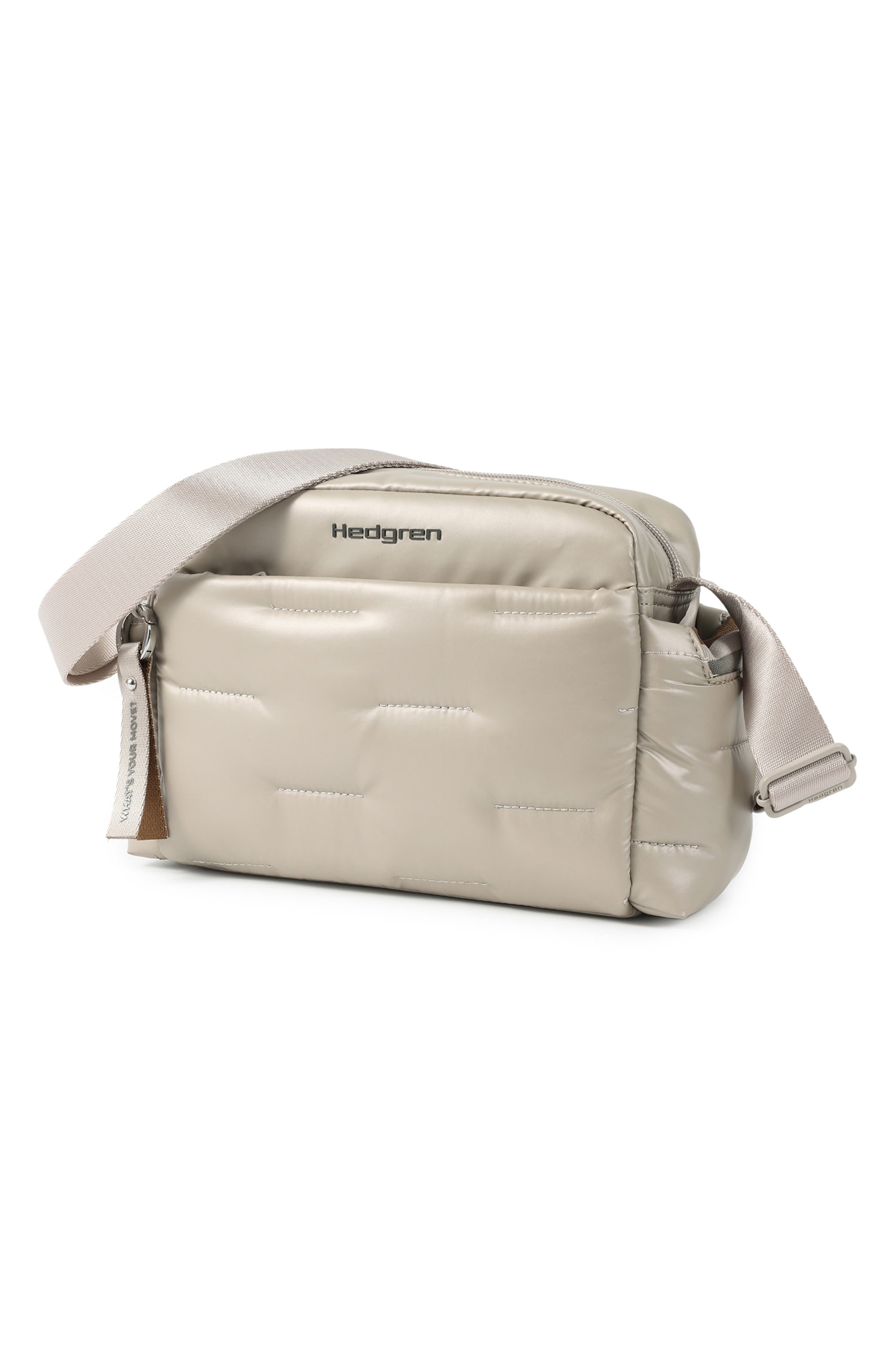 Cozy Water Repellent Shoulder Bag, Alternate, color, GREIGE