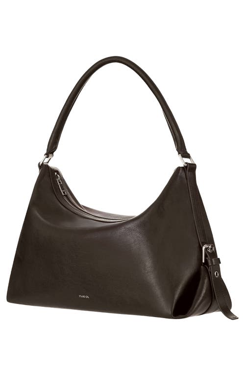 Stand Oil Mushy Faux Leather Shoulder Bag In Brown