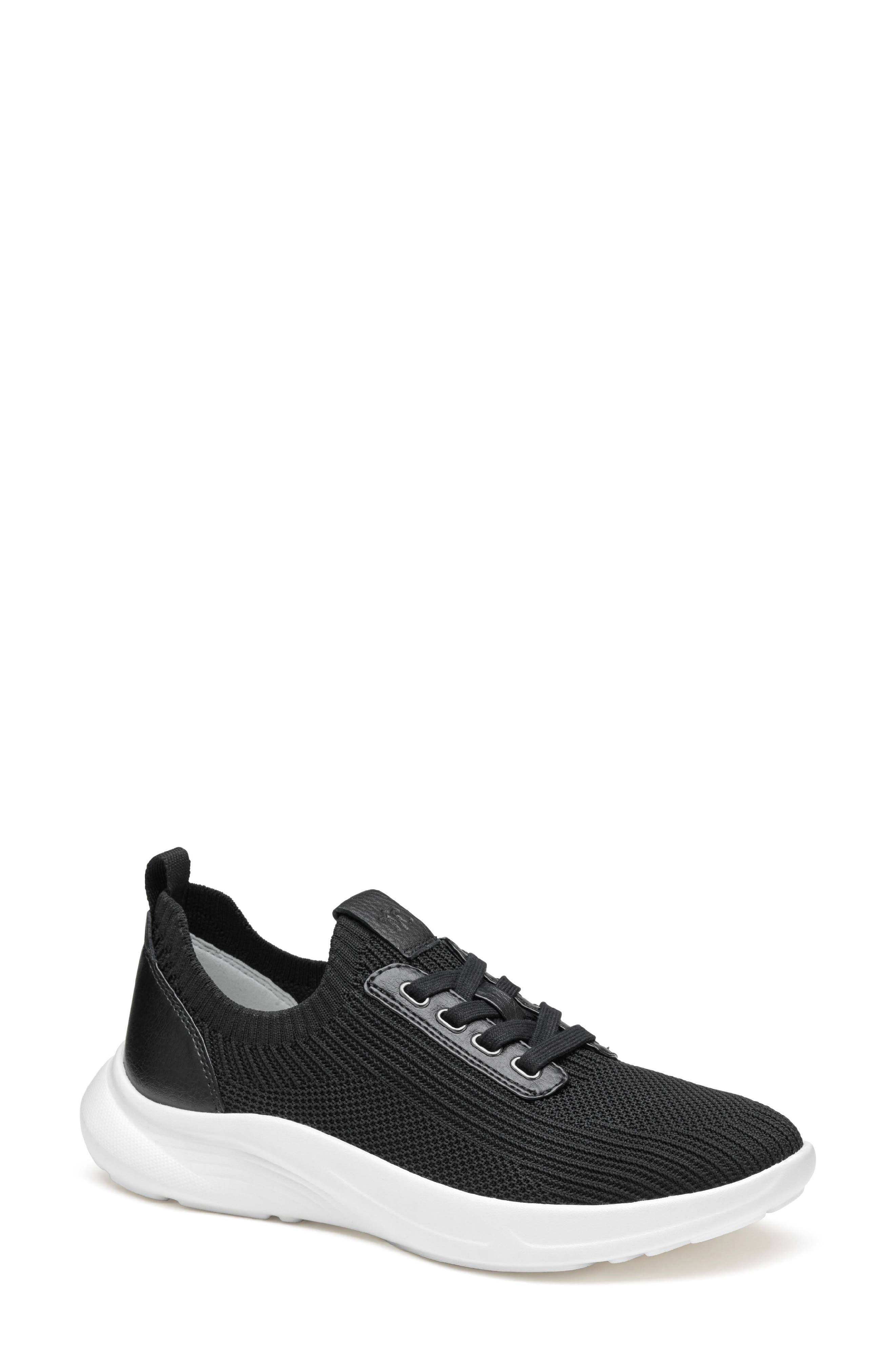 Johnston & Murphy Escape Knit Sneaker, Main, color, Black Knit