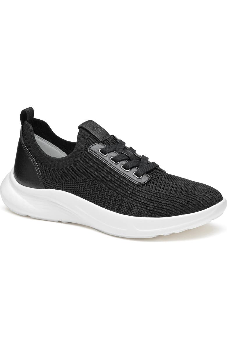 Johnston & Murphy Escape Knit Sneaker, Main, color, Black Knit