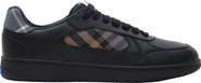 Burberry Leather and Check Terrace Sneakers