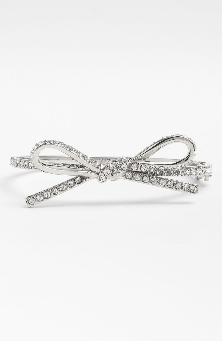 Kate Spade New York 'skinny mini' bow bangle, Main, color,