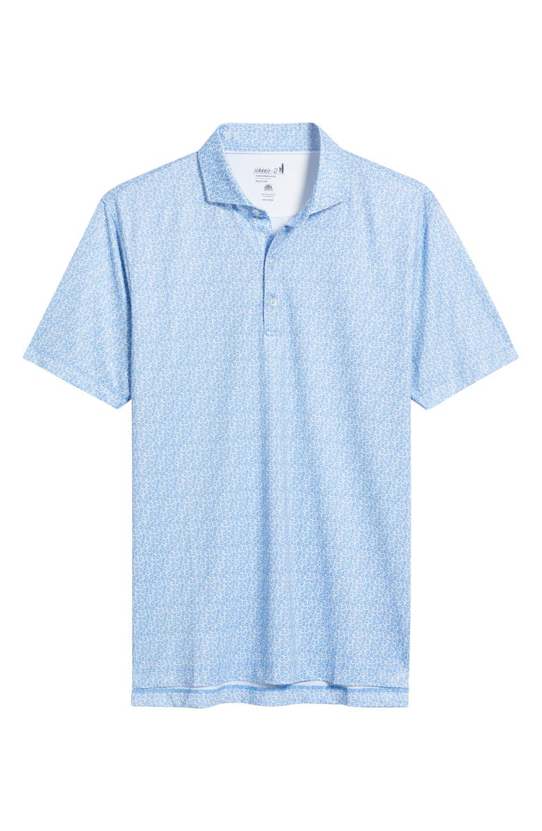 johnnie-O Kiwi Print PREP-FORMANCE Golf Polo, Alternate, color, Palisades Blue