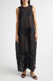 ZANKOV Molly Paillette Mesh Gown