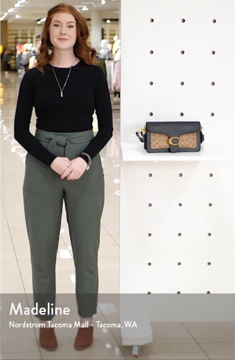 Tabby Signature Coated Canvas & Leather Crossbody Bag, sales video thumbnail