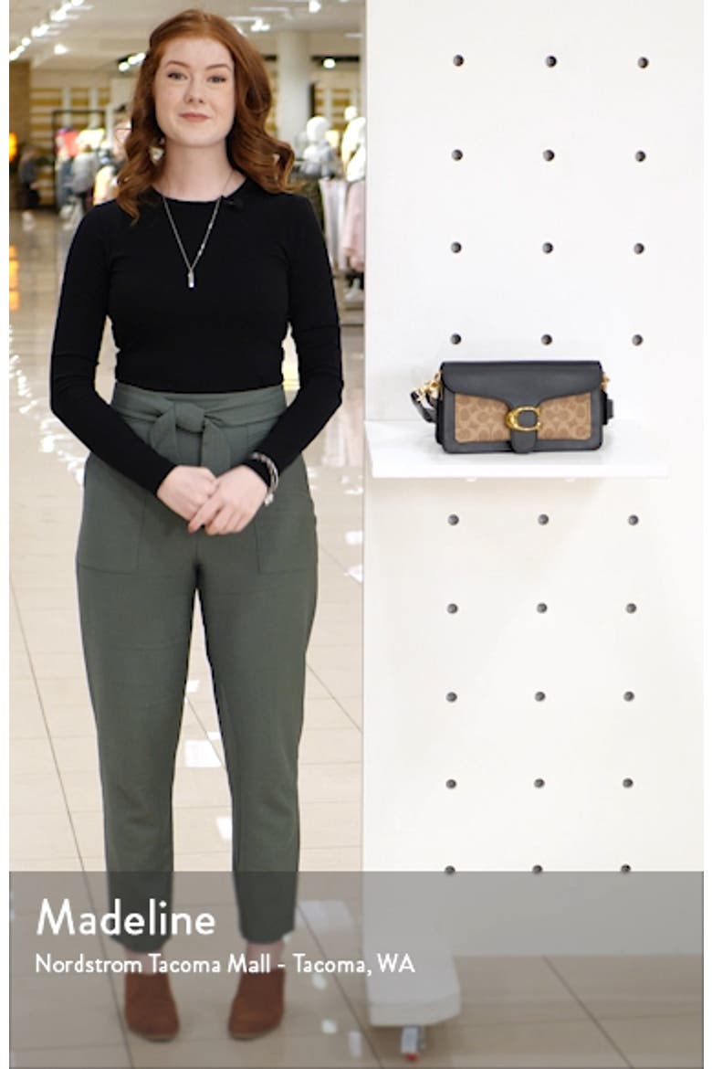 Tabby Signature Coated Canvas & Leather Crossbody Bag video