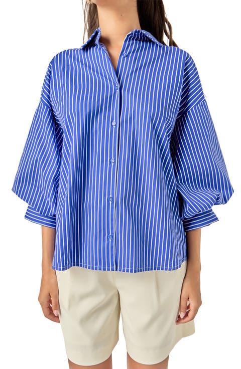 Stripe Balloon Shirt