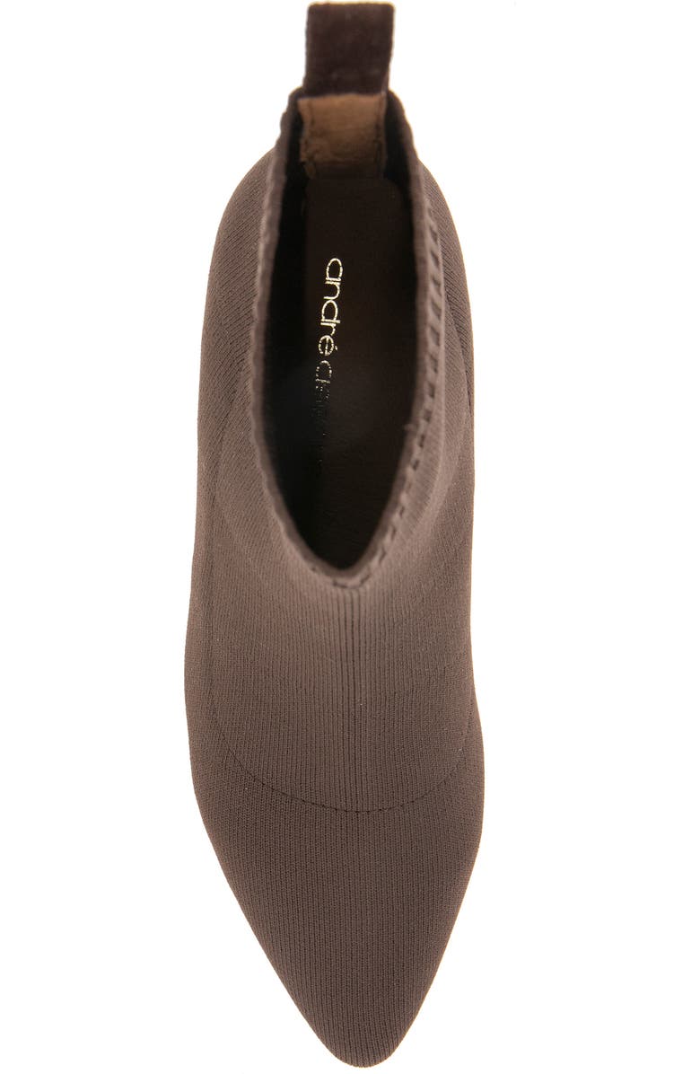André Assous Winter Knit Bootie, Alternate, color, Cocoa Powder