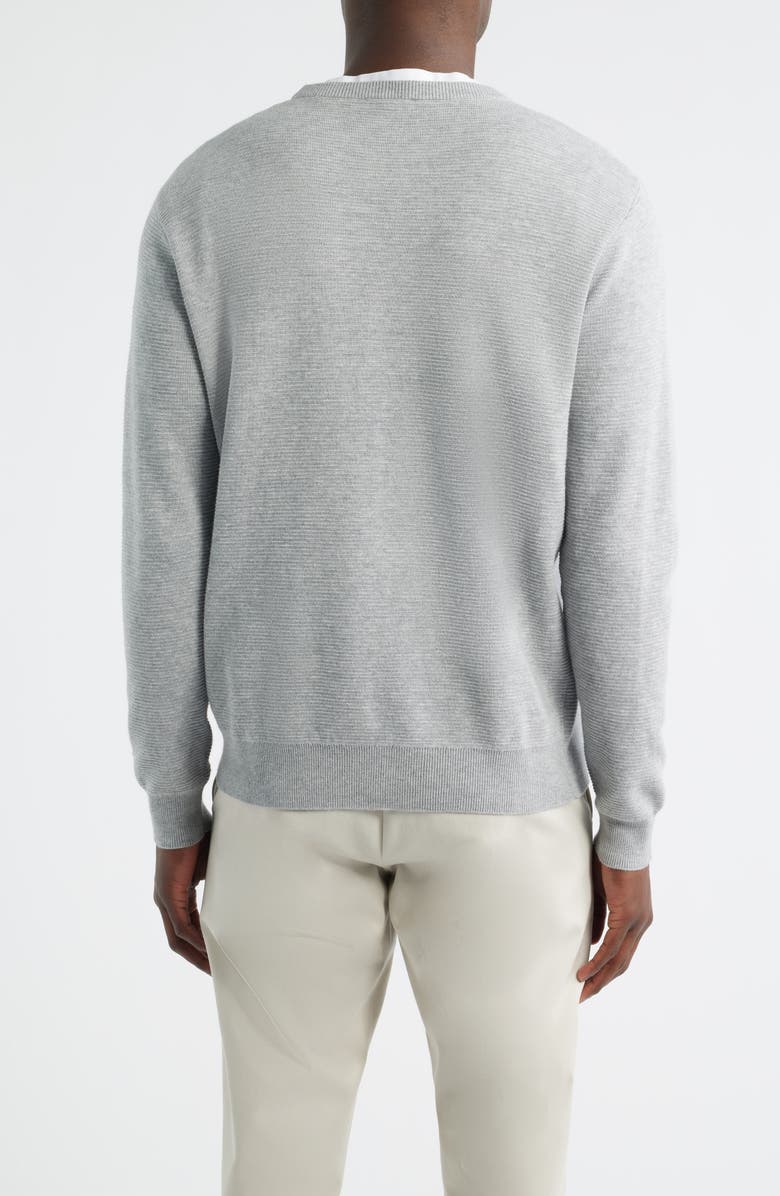 Peter Millar Coolspun Texture Sweater, Alternate, color, British Grey