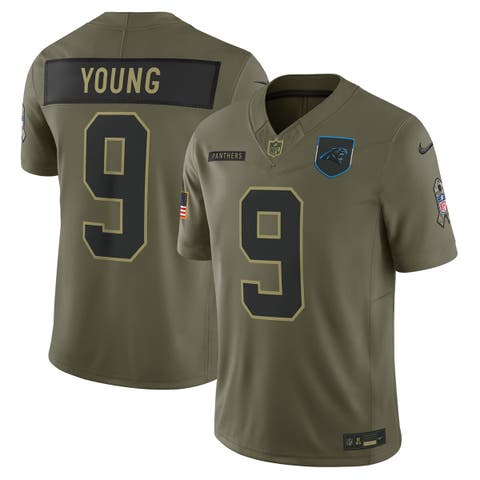 Men's Nike Bryce Young Olive Carolina Panthers 2025 Salute to Service Limited Jersey