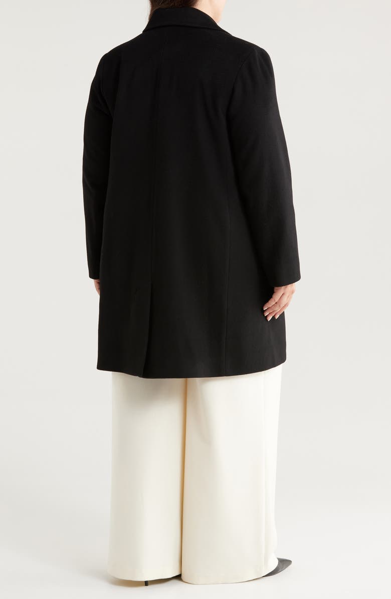 Fleurette Charlie Wool Coat, Alternate, color, Black