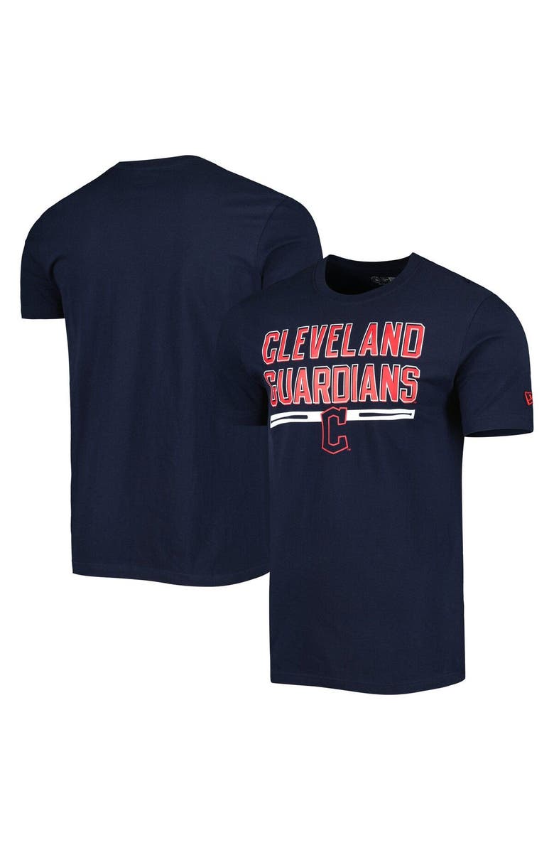 New Era Men's New Era Navy Cleveland Guardians Batting Practice T-Shirt, Main, color, 