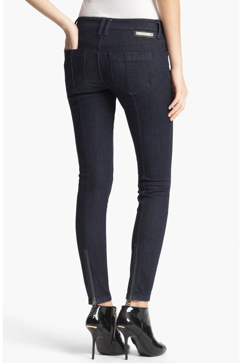 'Bexton' Ankle Zip Skinny Jeans, Alternate, color, DARK INDIGO