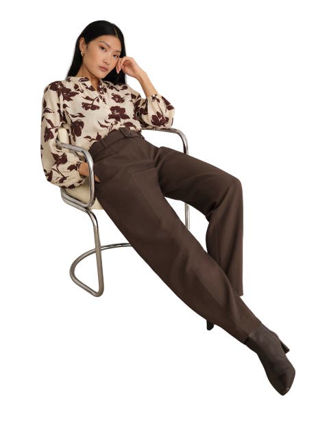 Trina High-Waist Barrel Trousers