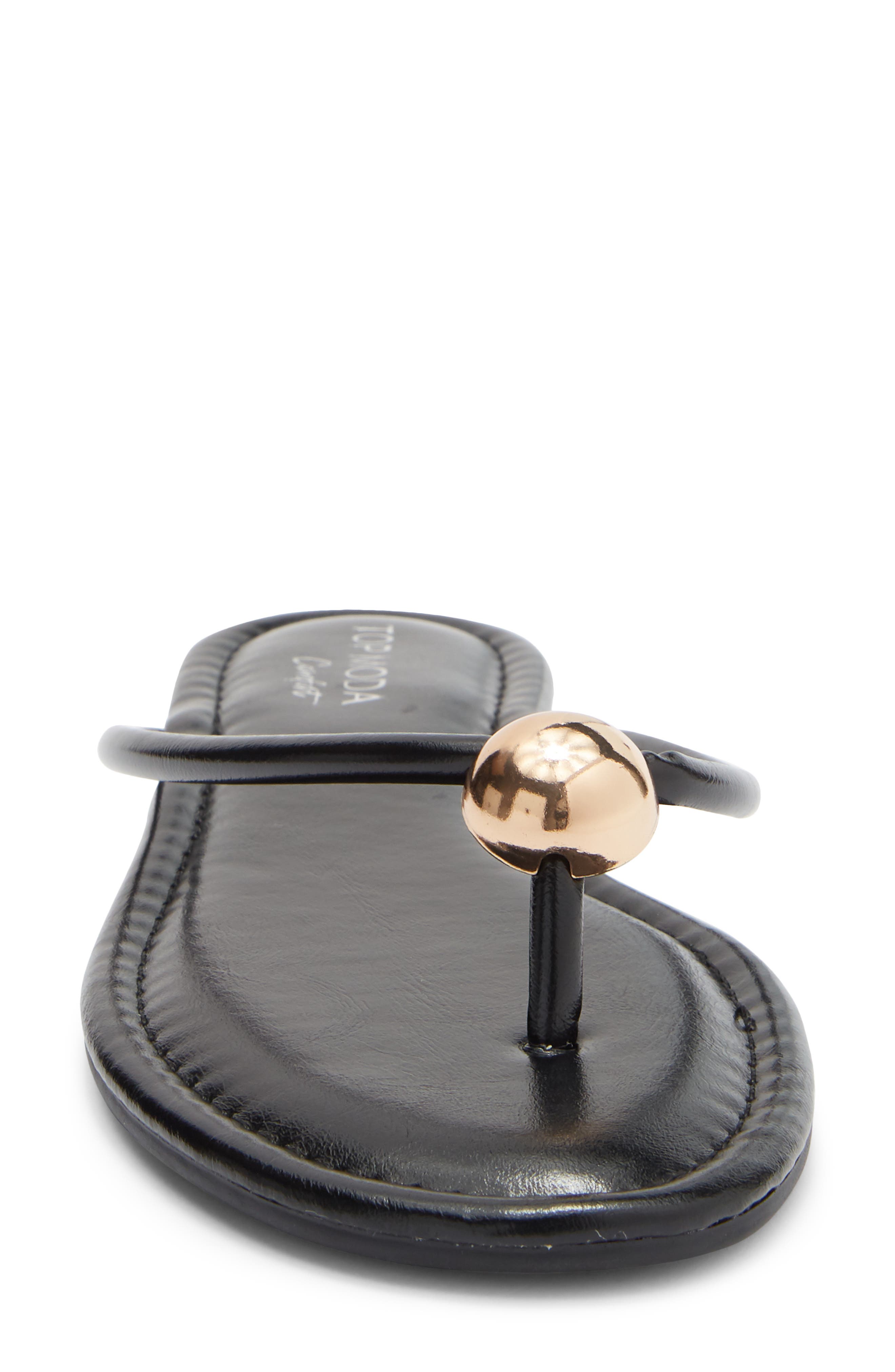 TOP MODA Sweden Flip Flop, Alternate, color, Black