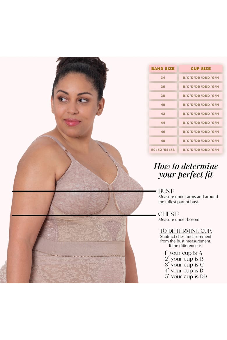 Longline Wireless Shaping Bra with Expandable Cups, Alternate, color, Mocha
