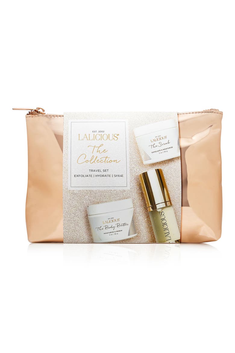 Exfoliate, Hydrate & Shine Travel Set, Alternate, color, NO COLOR