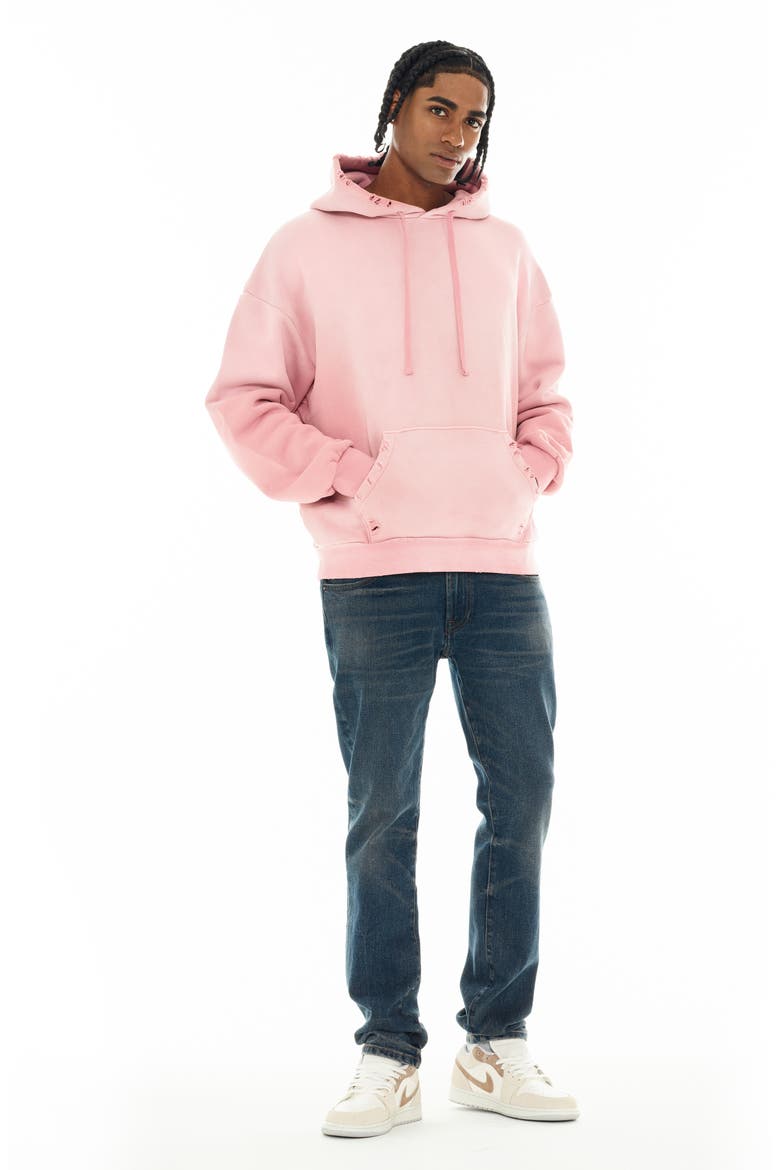 Core Distressed French Terry Pullover Hoodie, Alternate, color, POTPOURRI