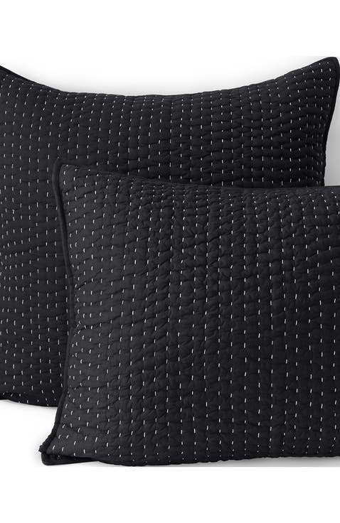 Seed Stitch Quilted Pillow Sham