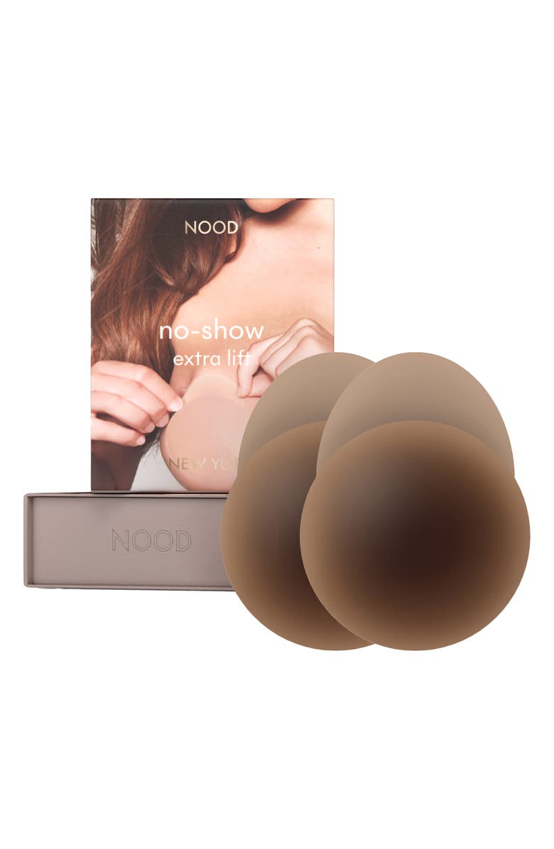 NOOD No-Show Extra Lift Reusable Nipple Covers, Main, color, No.9 Coffee