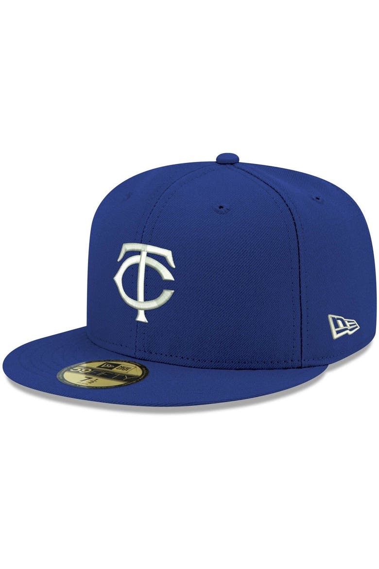 Men's New Era Royal Minnesota Twins White Logo 59FIFTY Fitted Hat, Main, color, Royal