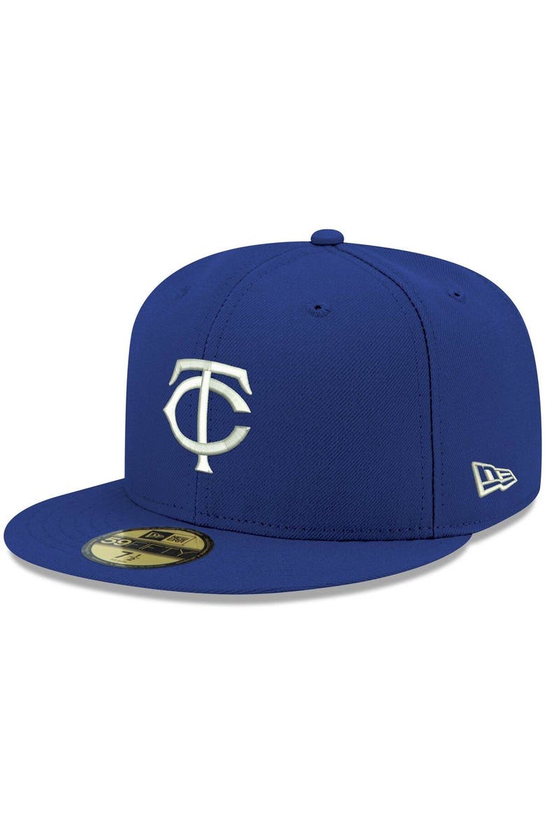New Era Men's New Era Royal Minnesota Twins White Logo 59FIFTY Fitted Hat, Main, color, Royal