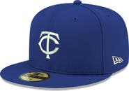 New Era Men's New Era Royal Minnesota Twins White Logo 59FIFTY Fitted Hat