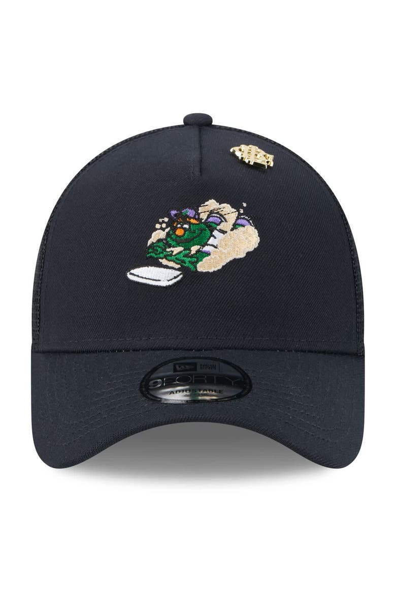 Men's New Era  Navy Boston Red Sox 2025 Big League Chew A-Frame 9FORTY Adjustable Trucker Hat, Alternate, color, Navy