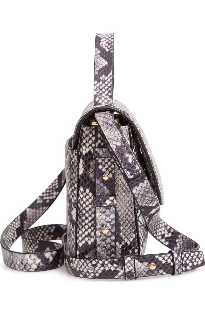 J.Crew Harper Snake Embossed Leather Crossbody Bag, Alternate, color,