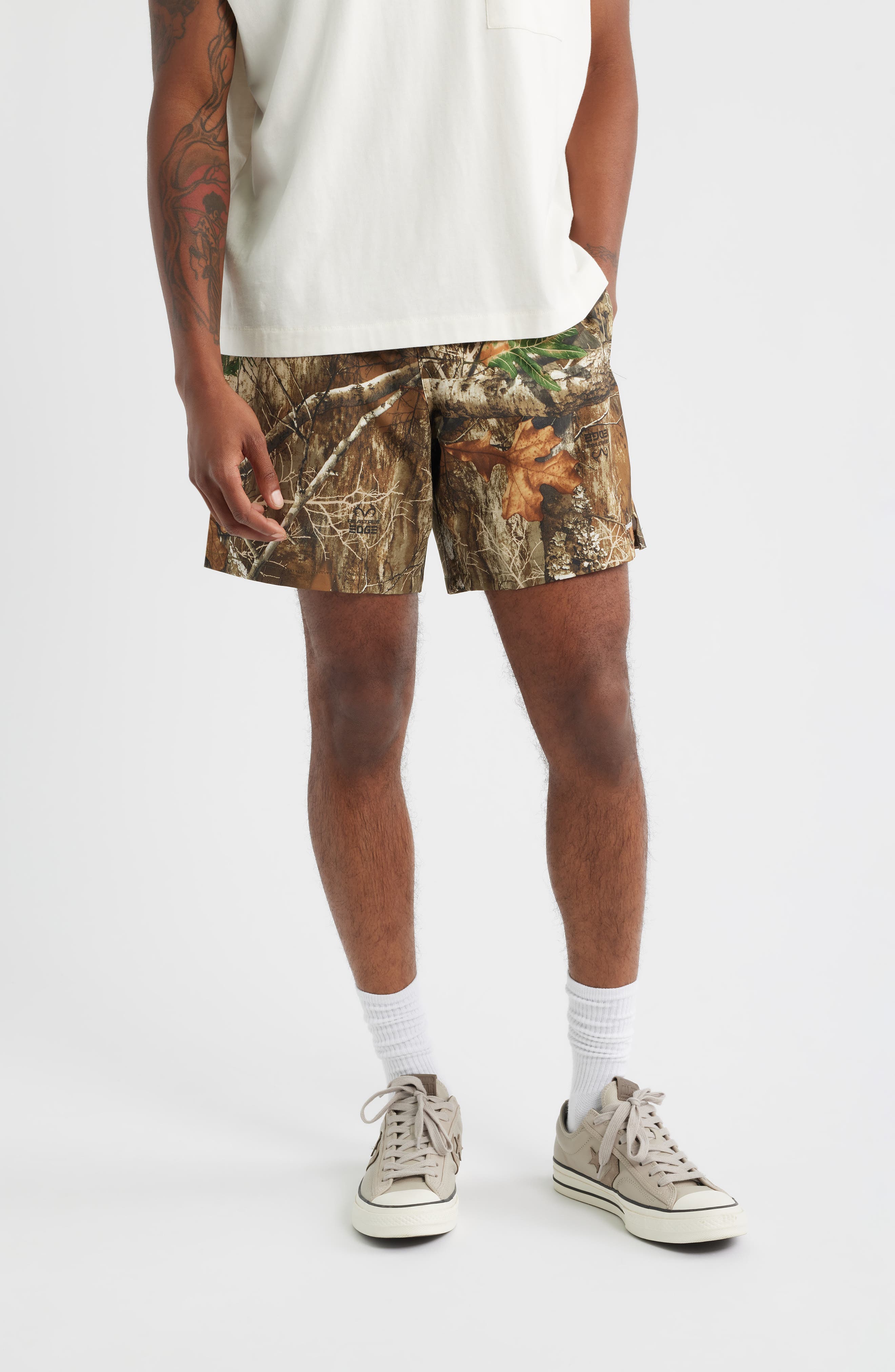 SANTO STUDIO x Realtree EDGE Camo Drawstring Shorts