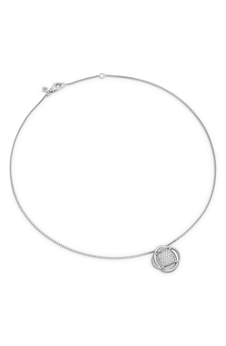 David Yurman Infinity Pendant with Diamonds on Chain, Alternate, color,