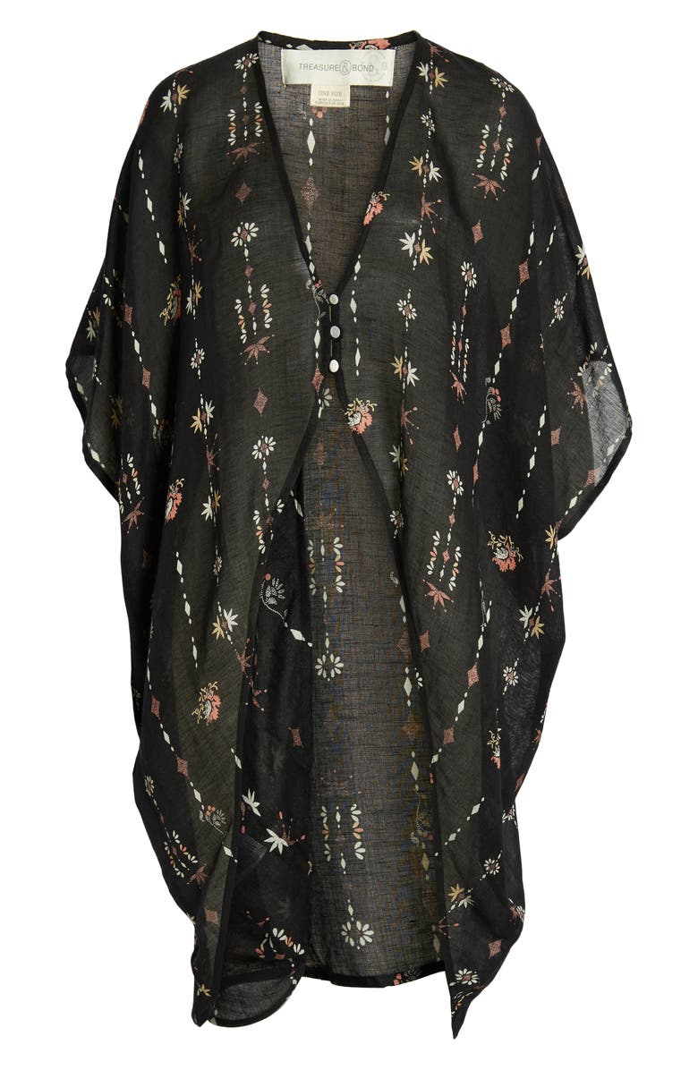 Treasure & Bond High/Low Ruana, Alternate, color,